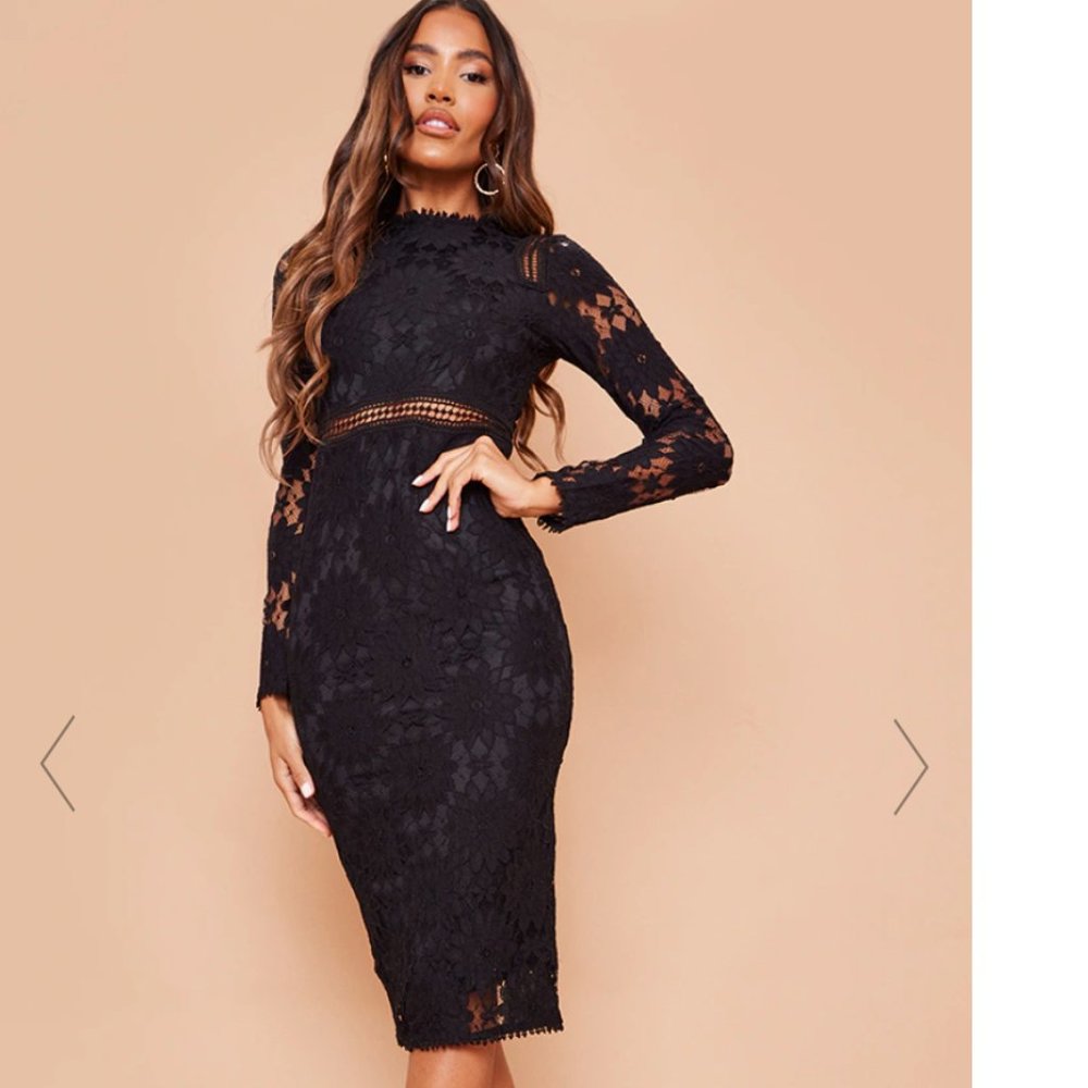 NWT Pretty Little Thing PLT Caris Dress US 12/UK 16